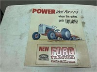 Ford tractor sign 12x15
