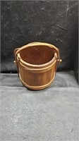 Wood Wall Pocket Bucket