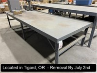 4'X10' METAL ASSEMBLY TABLE
