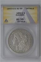 1892-O Morgan Silver Dollar