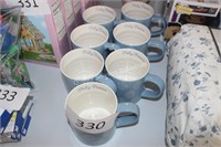 7- stoneware mugs