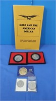 Gold Plated Eisenhower Dollar, SBA Dollar Coin,