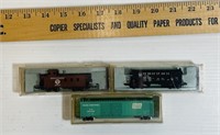 3 Vintage Atlas N-Scale Rail Cars - Penn.