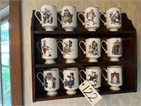 (12) Danbury Mint Norman Rockwell Mug Set