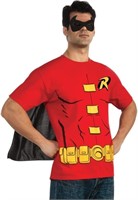 Rubie's mens Dc Comics Men's Robin T-shirt With Ca