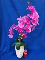 Art. purple orchid arrangement