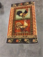 Machine Washable Rooster Rug (some wear)