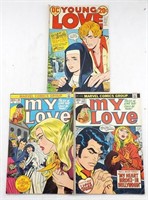 (3) 1970s DC & MARVEL LOVE COMIC BOOKS