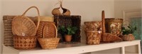 16 GROUPING OF BASKETS VARIOUS SIZES