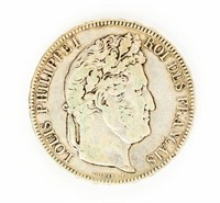 Coin 1842 5 Francs France-VF