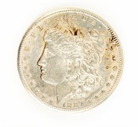 Coin 1887-S Morgan Silver Dollar-AU
