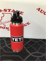 Yeti Rambler Bottle with Chug Cap Red