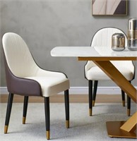 Fativo Upholstered Leather Dining Chair:2 Pieces