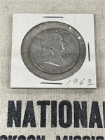 1963 Franklin Half Dollar 90% Silver