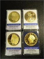 Lot of 4 Replica Coins