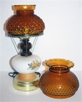 Oil Style Table Lamp with Extra Amber