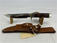 Randall Leather Stack 6" Hunter w/ Sheath,