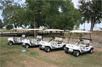 (4) Club Car Golf Carts #18, #19, #55, #41