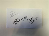 Eli , Peyton , And Cooper Manning Cut Autograph