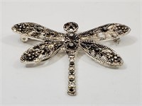 Marcasite Dragonfly Brooch