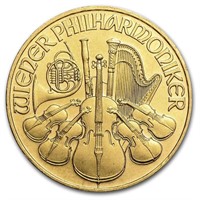 1989 Austria 1/4 Oz Gold Philharmonic Bu