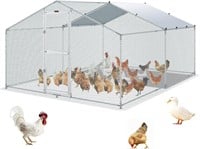 VEVOR Metal Chicken Coop  13.1x9.8x6.4 ft