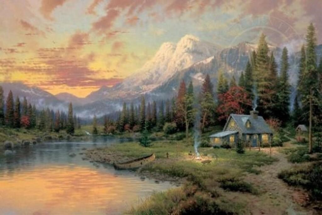 THOMAS KINKADE . (1958-2012), EVENING MAJESTY , CA