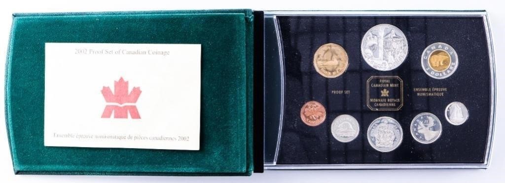 RCM 2002 Proof Mint Set Sterling Silver -Loon/Quee