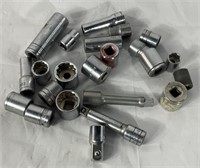 Assorted Sockets Incl. SK Snap-On & Other Off