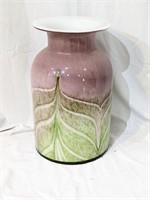 Large Art Glass Floor Vase