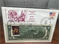 First day of issue / 1976 bicentennial $2 bill