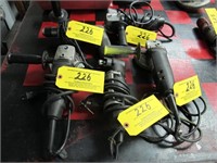(5) Assorted Electric Grinders & Drills