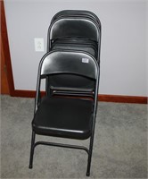 4 Metal Folding Chairs