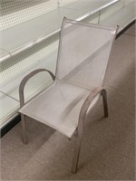 (4x bid) Aluminum and mesh outdoor chair