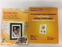Sealed Pk Photo Paper & Page Protectors