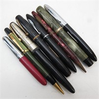 Collection of Vintage Fountain Pens & Pencils