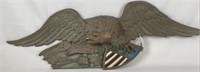 Cast Metal Patriotic Eagle with Shield