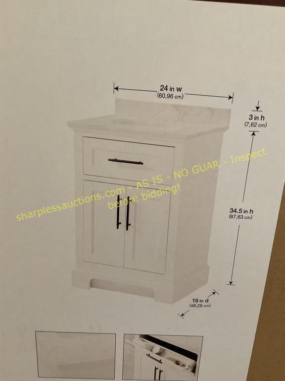 Home Decorators Doveton 24" vanity (DAMAGED)