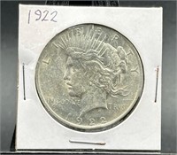 Uncirculated 1922 Silver Peace Dollar