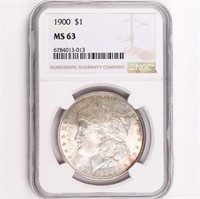 1900 Morgan Dollar NGC MS63