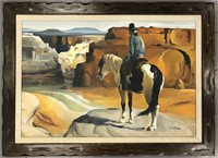 Peter McIntyre, Oil on Canvas, Canyon de Chelly