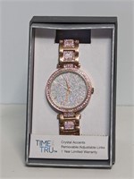 $20 Beautiful Woman's Rose Colored Watch SPARKLES