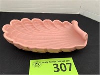 Abingdon Pottery Pink Shell Serving Tray
