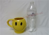 Vintage 1970s McCoy Pottery Smiley Face Mug / Cup