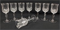 (8) Royal Crystal Rock Opera Wine Glasses