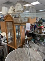 4 FT TALL VINTAGE BIRDCAGE W/ STAND