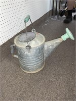 11 “ VINTAGE GALVANIZED WATER CAN