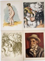4pc Renoir, Pierre-Auguste (1841-1919) Lithographs