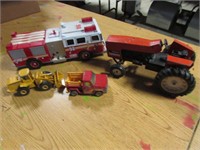 allis chalmers 7045 toy tractor & misc toys