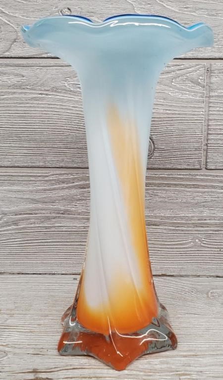 Murano Twisted Glass Vase